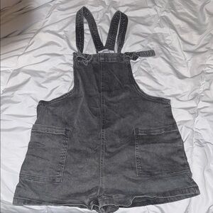 Zenana Denim Shorts Overalls